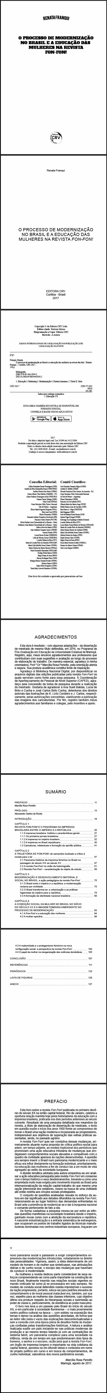 O PROCESSO DE MODERNIZAÇÃO NO BRASIL E A EDUCAÇÃO DAS MULHERES NA REVISTA FON-FON!